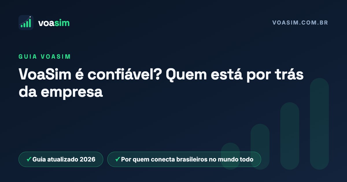 VoaSim é confiável? Quem está por trás da empresa — guia VoaSim